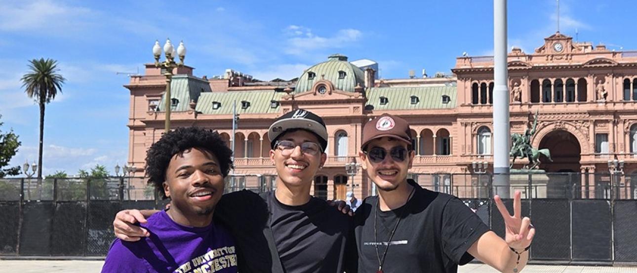 Three students exploring Buenos Aires, Argentina
