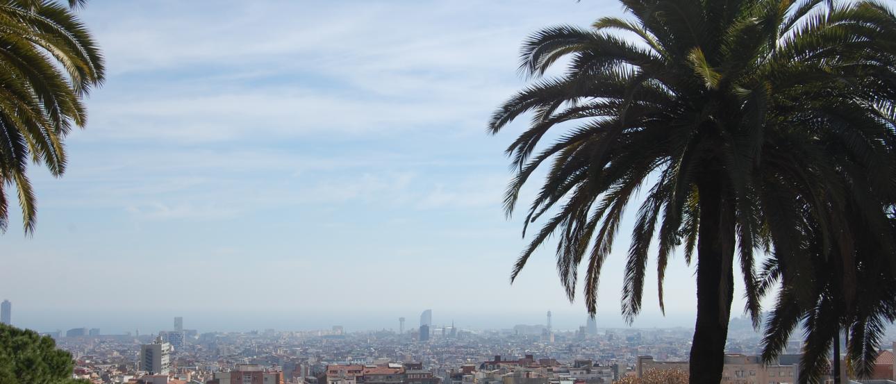 The photos show a crowded subway platform in Asia and a scenic city view with palm trees. This alt text was added with Al; accuracy may vary.
