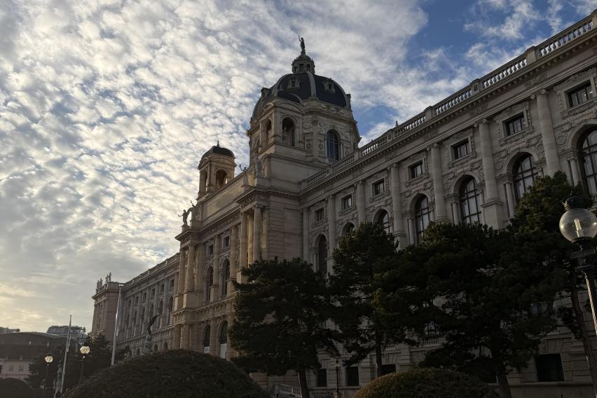 Burggarten and the Hofburg on a December Afternoon