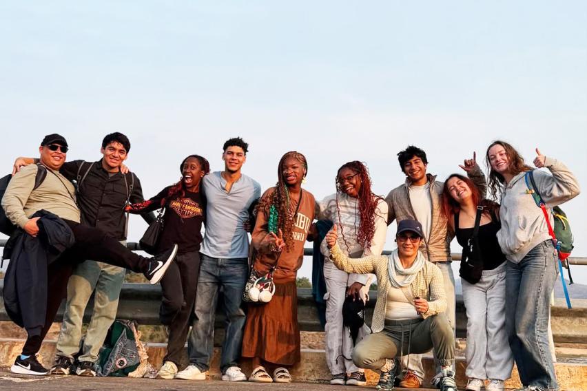 Group of students smiling 