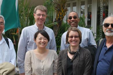 a group of Curriculum Committee members in Japan