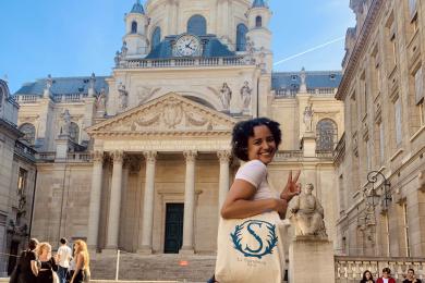 Sumaya Elkashif in posing Paris