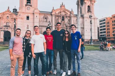 University of Virginia students in South America