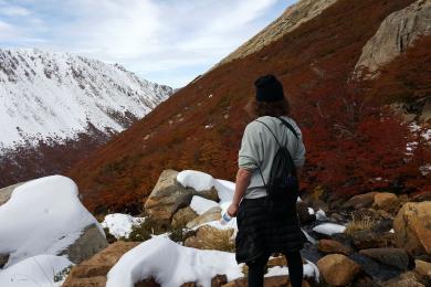 A student in Patagonia