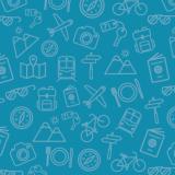 default blog image with travel icons on a blue background