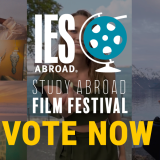 IES Abroad Film Festival Vote now on top of scenes from travel movies
