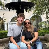 Student with his host Mom