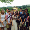 diverse students tokyo temple