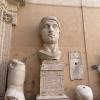 The bust of the Roman Emperor Constantine