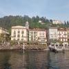 Buildings on the shore of Lake Como
