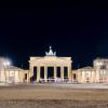 Night view of the Berlin Gate