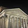An image of the Pantheon at night.