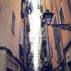 Street in Old Neighborhood of Barcelona