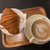 croissant + cappuccino