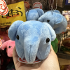 A plushie of a blue elephant
