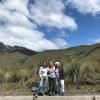 My host mother and grandmother in Quito with me at Cotopaxi national park.