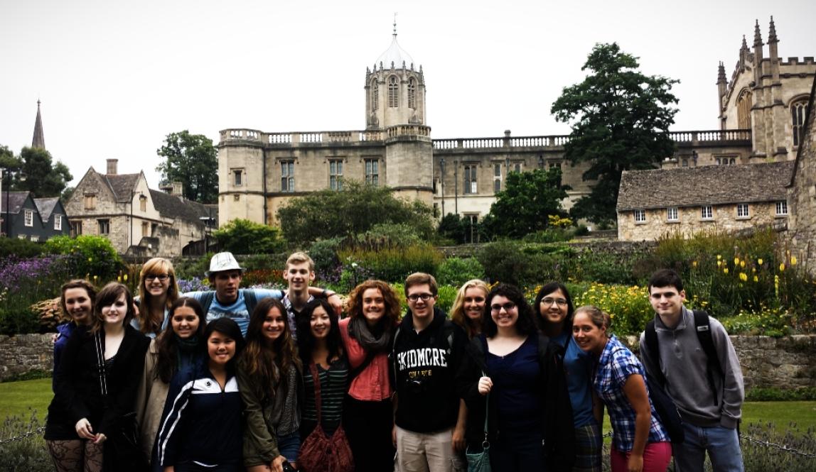 a group of students pose for a photo in Oxford