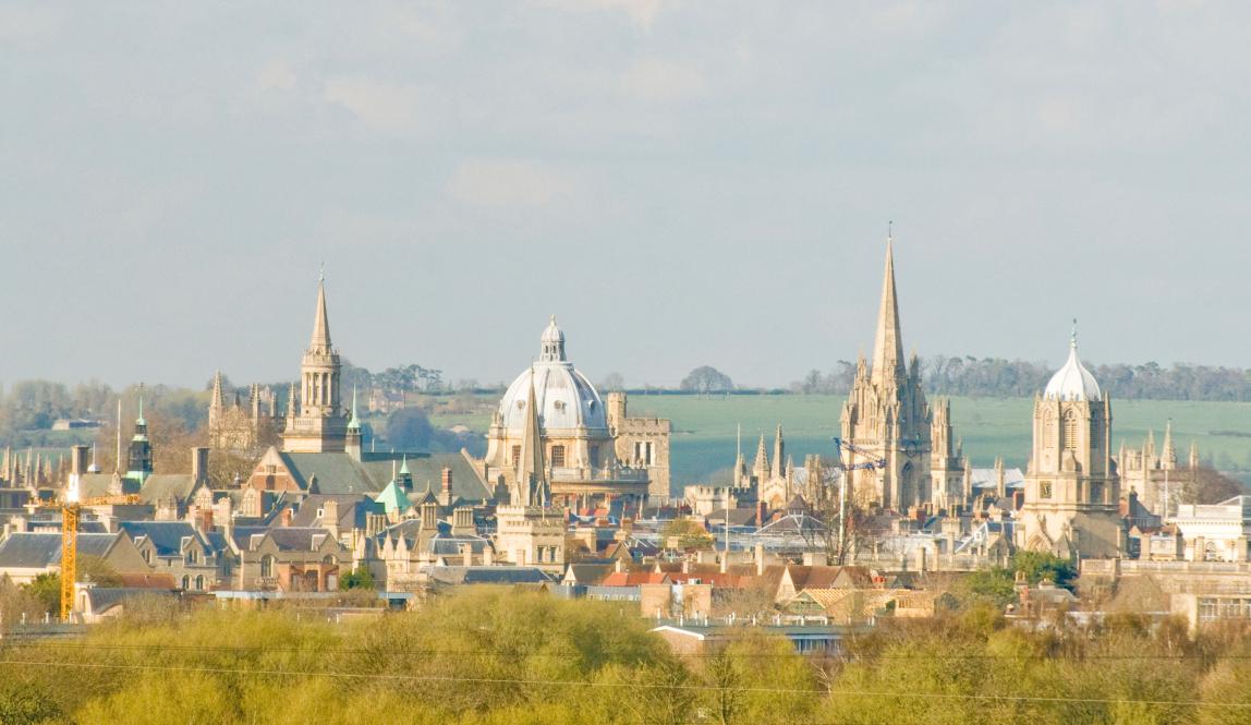 a panoramic photo of Oxford