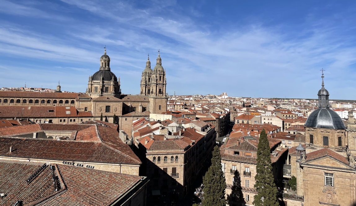 the rooftops of Salamanca