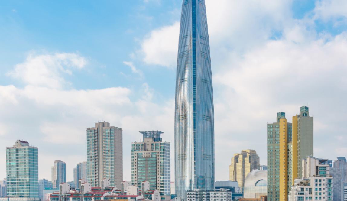 Lotte world tower in Seoul