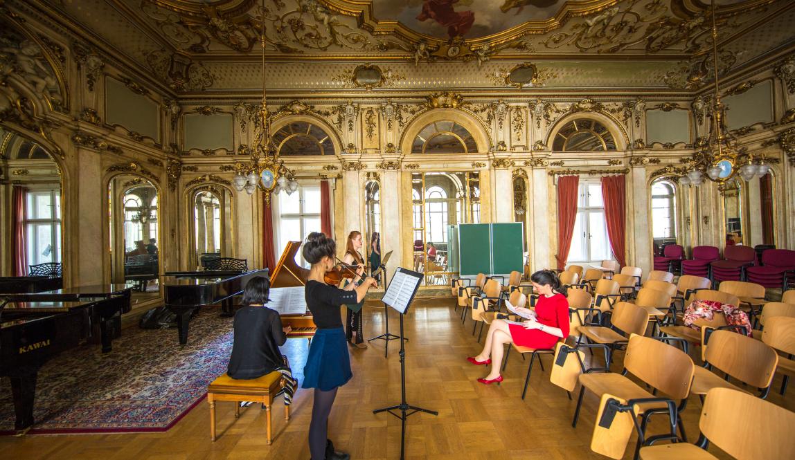 Vienna Students Practicing Music