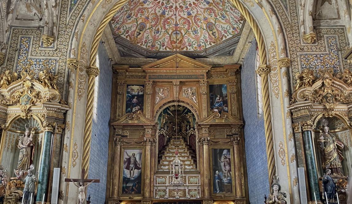 Inside the Coimbra University Cathedral