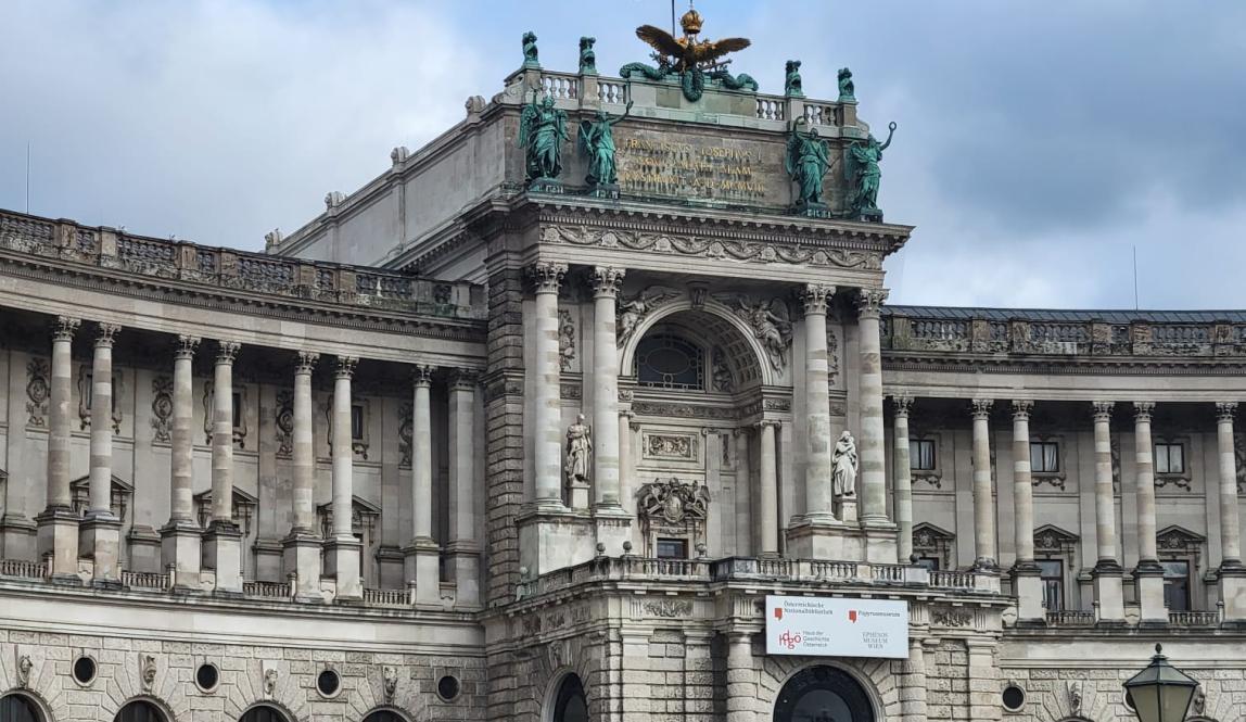 Shown is the Hofburg Palace in Vienna.