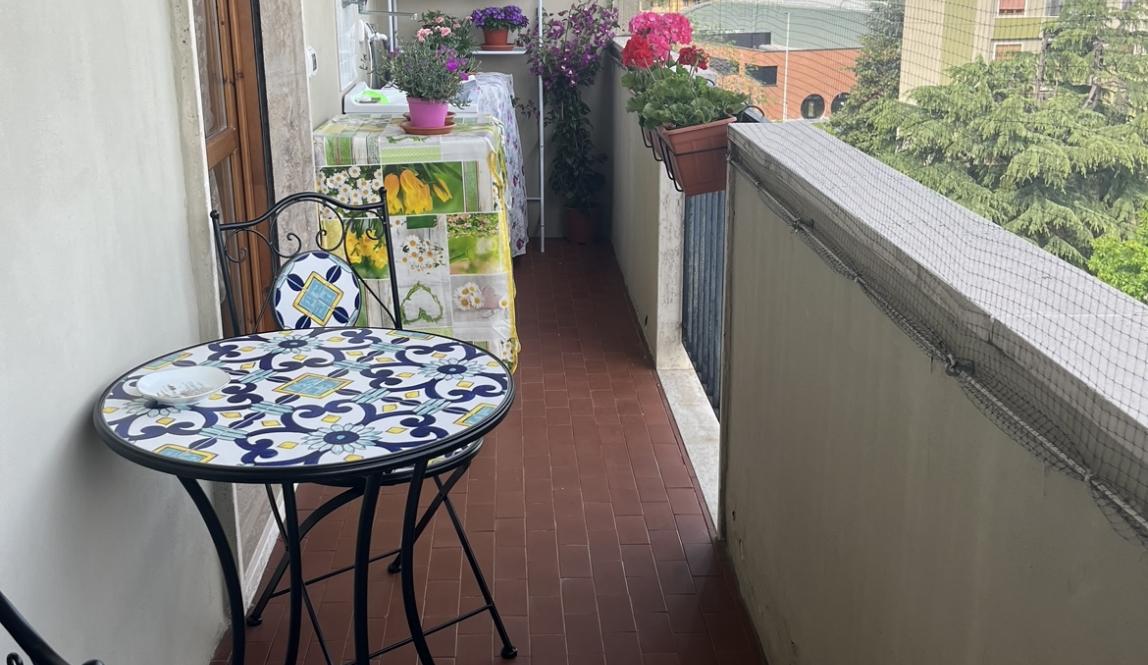 our airbnb balcony in Florence