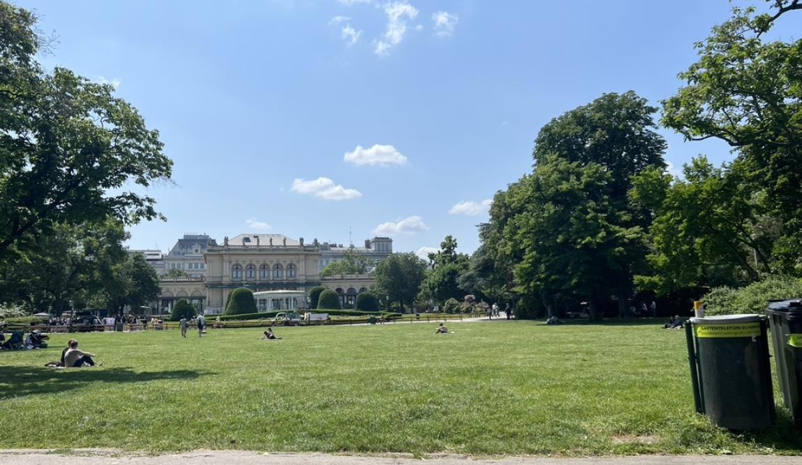 This is an image of Stadtpark, near the IES center in Vienna!