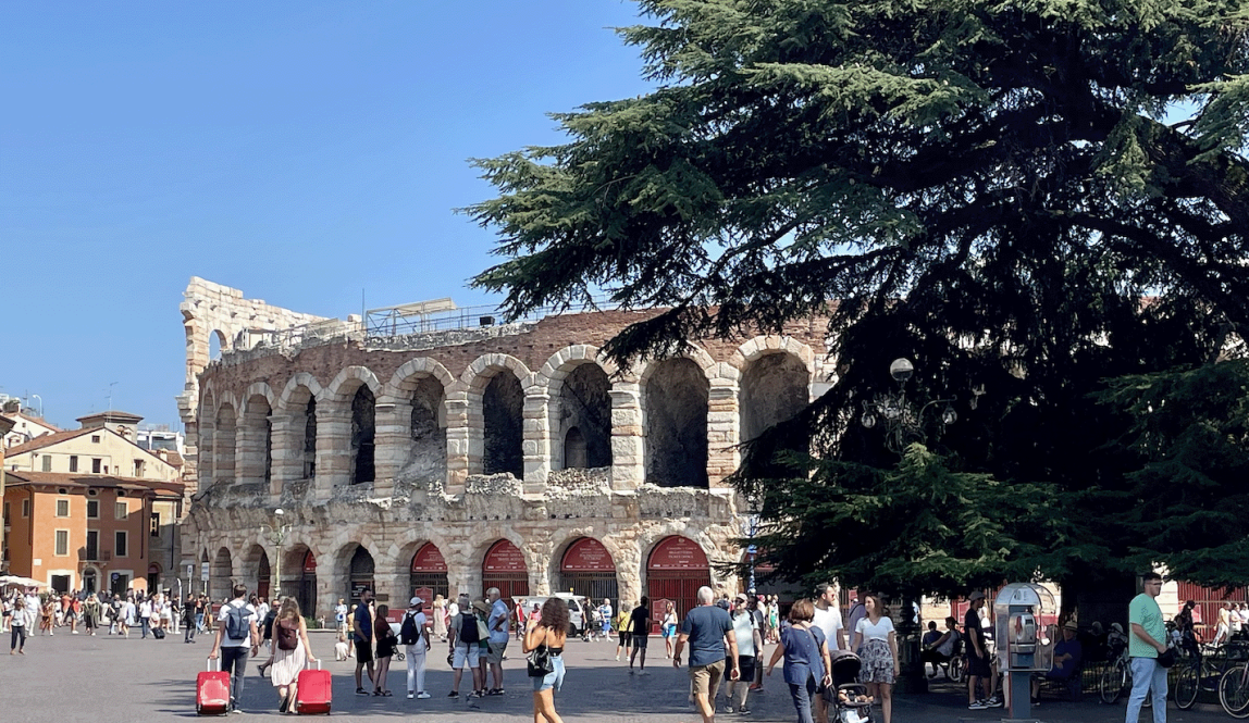 Arena in the Verona's city heart