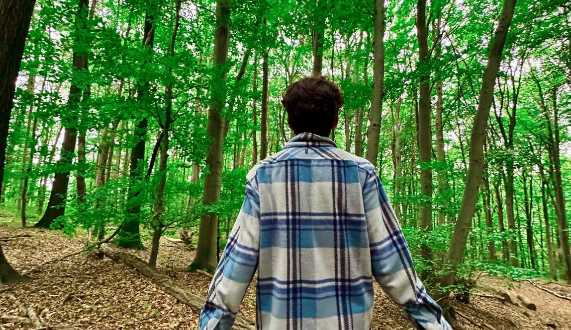Image of me in forest with color
