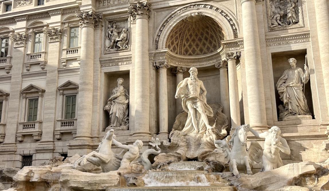 View of the Trevi Fountain