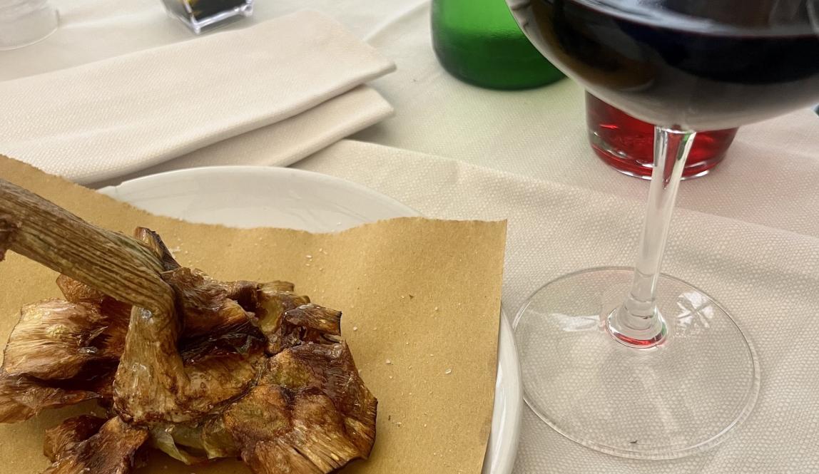 Photo of fried artichokes in Rome 