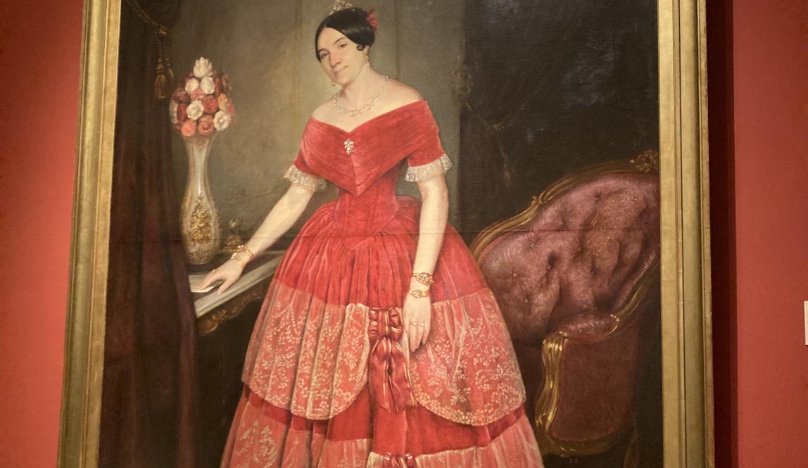 A portrait in an art museum in Buenos Aires