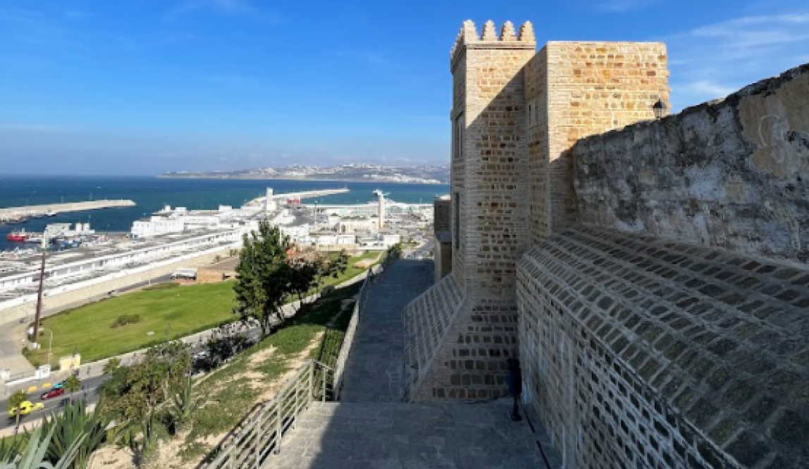 A view of Rabat's river waterfront from the walls of the medina. 