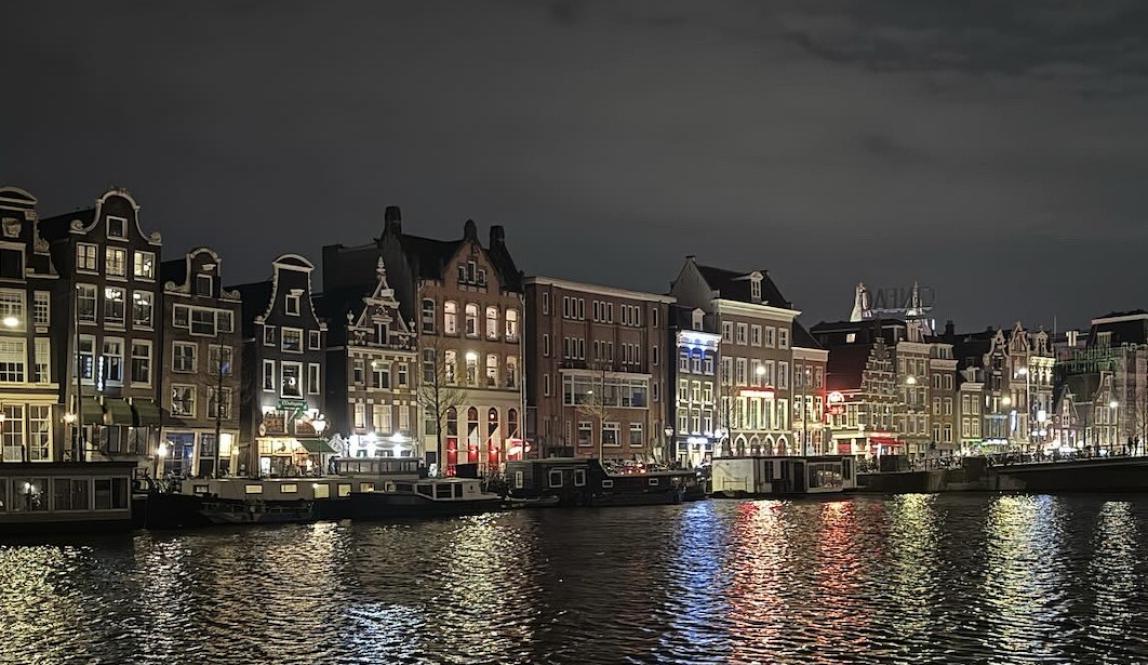 The Canals of Amsterdam at Night