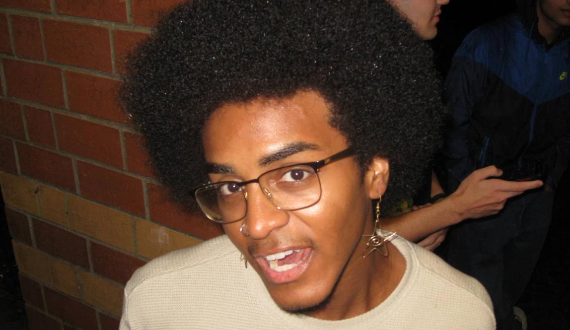 Me! Smiling at the camera