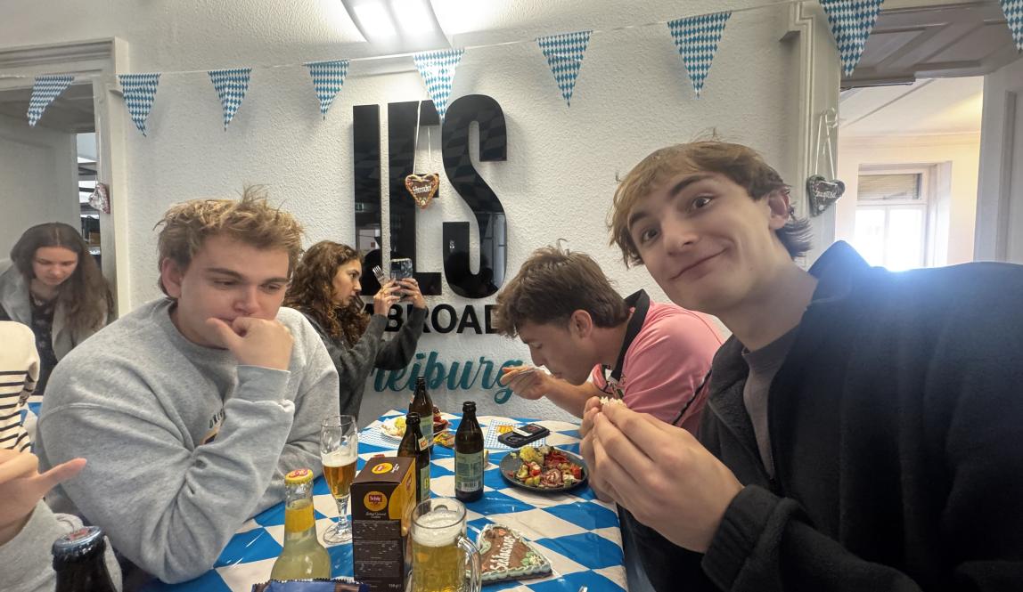 People Eating at a table