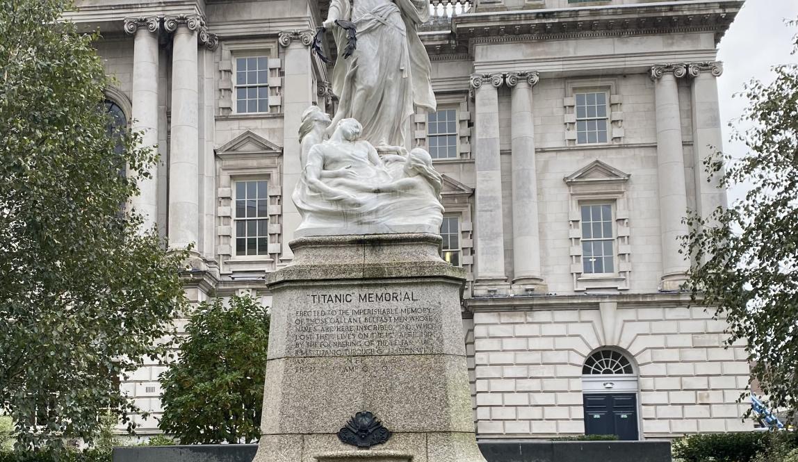 Titanic Memorial at City Hall in Belfast’s City Centre