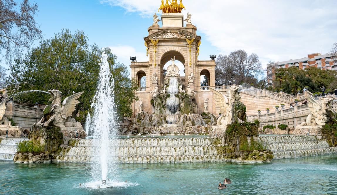 Ciutadella Park in Barcelona, Spain.