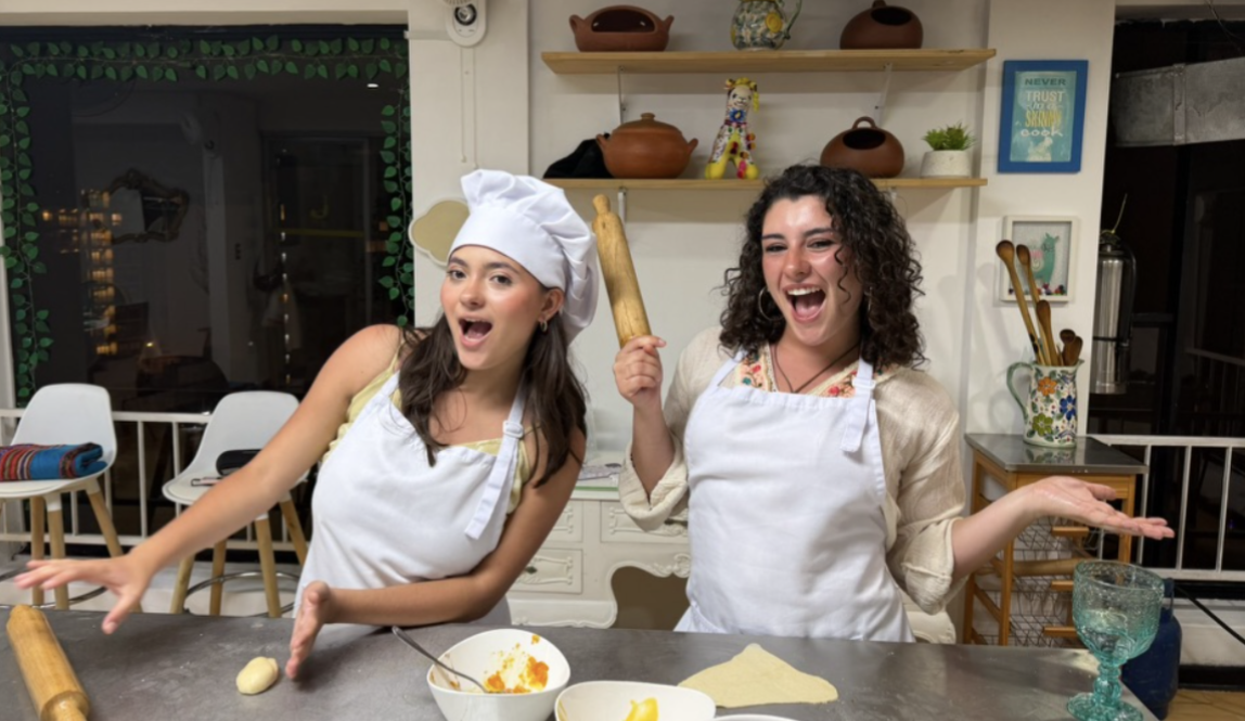 Ella and I in our cooking class! 
