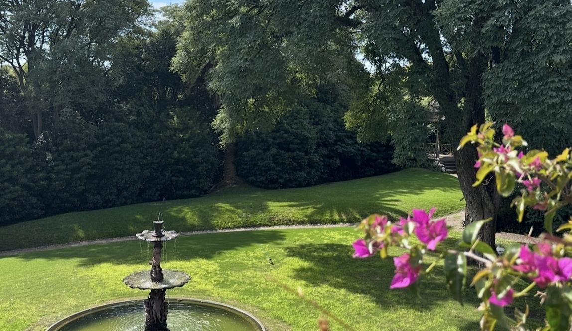 The villa's gardens