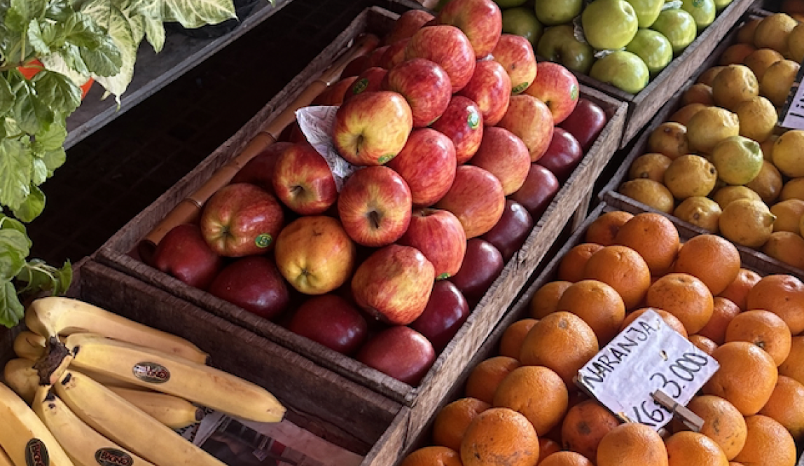 Fruit stand at Peurto de Frutos!