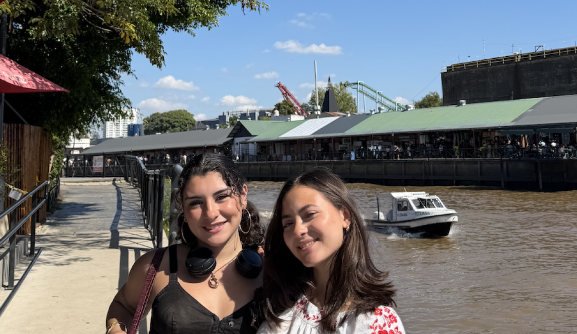 My friend & I at the waterfront