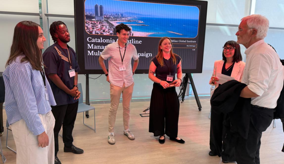 2026 Global Institute Winners chatting with guests