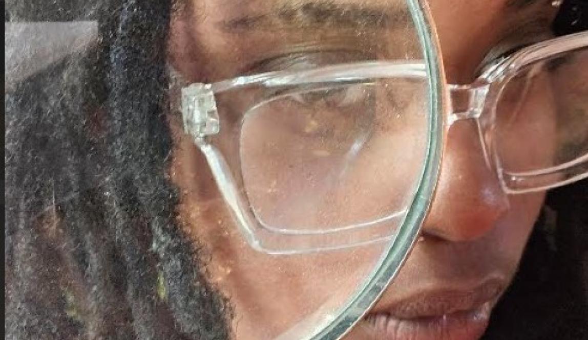The author of this blog is holding a magnifying glass to their eyeball