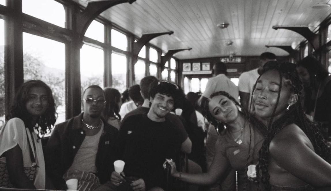 Students in Trolley in Stellenbosch