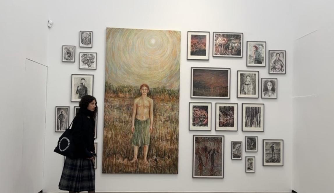 Exploring galleries in one of Berlin, Germany's hundreds of museums.