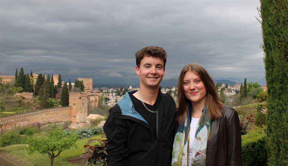 IES Abroad Students visiting La Alhambra in Granada