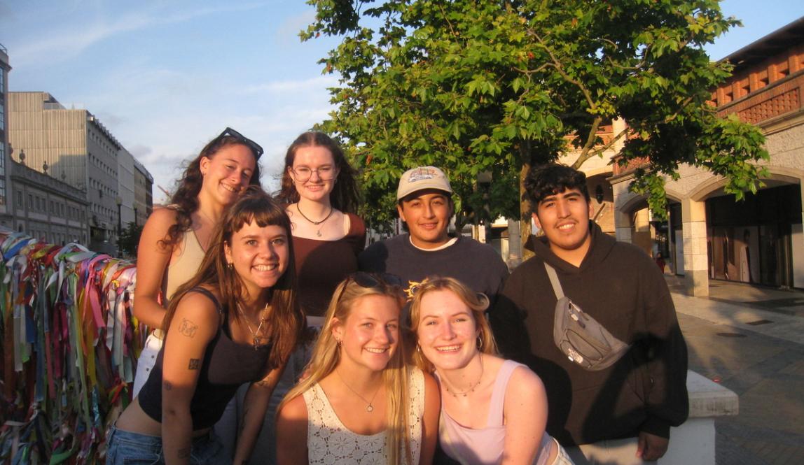 IES Abroad Salamanca students on a field trip to Aveiro, Portugal